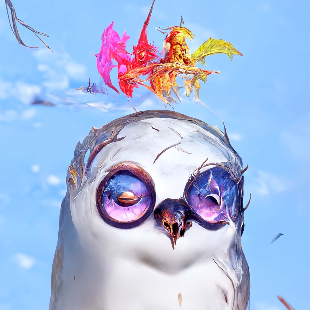 CEOSpata's tweet photo. I just had to buy it. The art is insane and working with @ironmike on doing some awesome stuff for the community!

@aimoonbirds
 #AINIGHTBIRDS #hoothoot https://t.co/xFcH9h2n5b