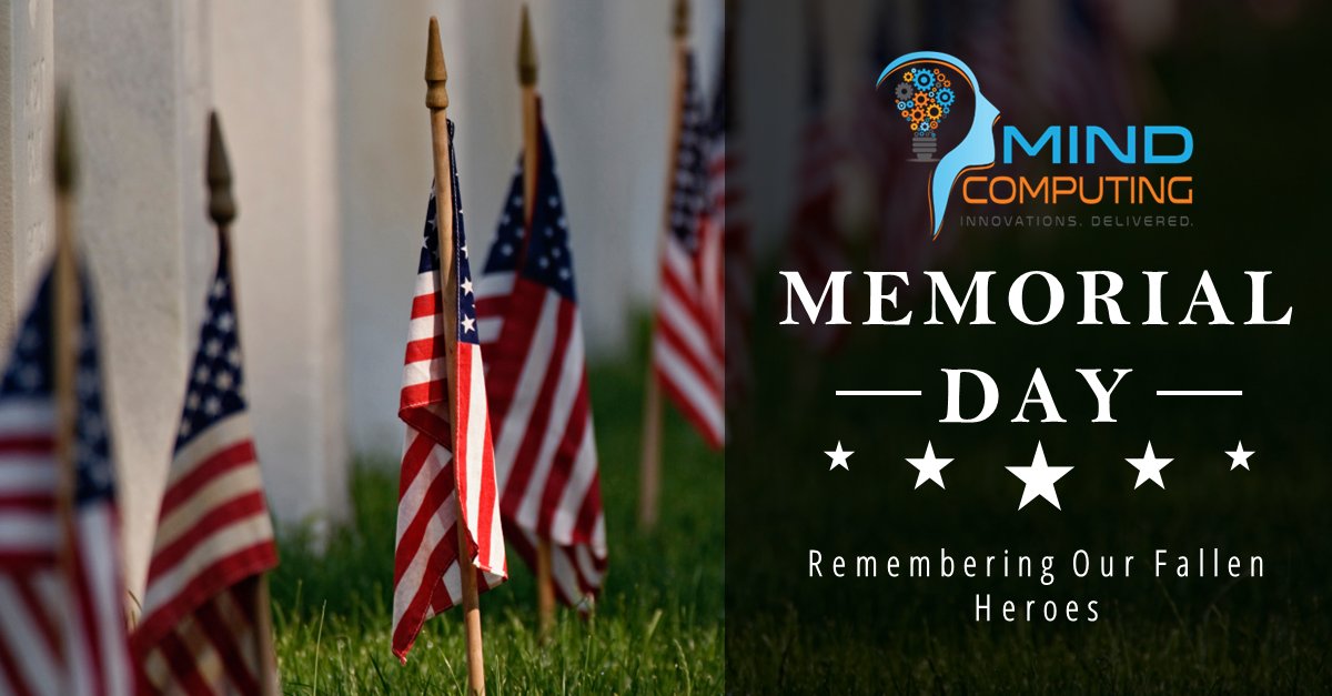 mindcomputing's tweet image. The @mindcomputing team remembers our fallen heroes on this significant day. We honor all who gave their lives for our nation, and we share in our gratitude for their sacrifice. 

MindComputing.com
#memorialday #veterans #ultimatesacrifice #military #technology