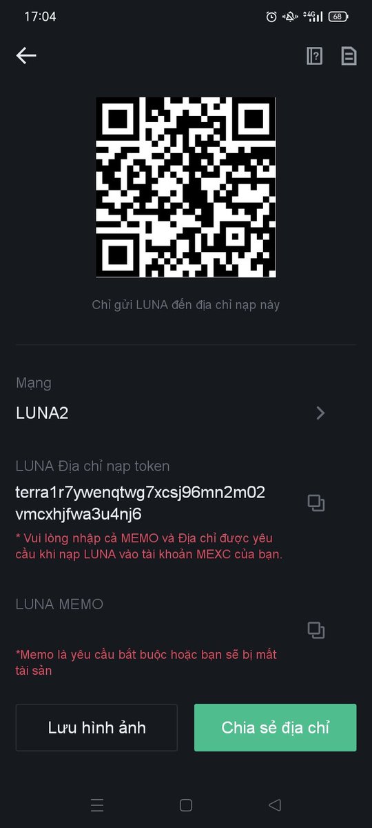 NguynGi02452607's tweet photo. @LunaTerraGlobal terra1r7ywenqtwg7xcsj96mn2m02vmcxhjfwa3u4nj6 https://t.co/OT2oiAgLFB