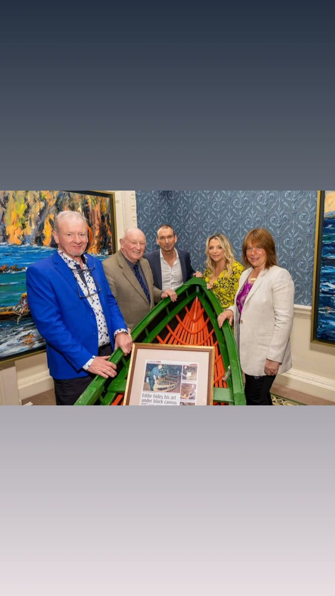 TheOrielGallery's tweet photo. Beautiful evening @MerrionHotel to celebrate the launch of Liam O'Neill latest exhibition An Naomhóg: Work Horse of the Sea in presented by The Oriel Gallery

@IrelandinLA @IrelandChamber  @IrelandinNY @IrelandEmbGB #irelandhouse #irelandglobalfootprint2025 https://t.co/KB84Oo1So8