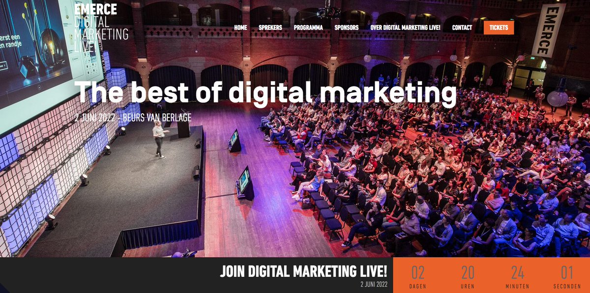 odeleeuw's tweet photo. Ben je donderdag ook op #EmerceDML? Digital Marketing Live is weer terug!
En ik ben de hele dag in de zaal over Social & Content te vinden met sprekers over AI, B2B leadgeneratie en de aandachtseconomie ⏩
💬 @koenderks2 Youseum
💬 @MrRonSimpson
💬 @Capgemini
💬 @Interpolis https://t.co/4erl5km3Sc