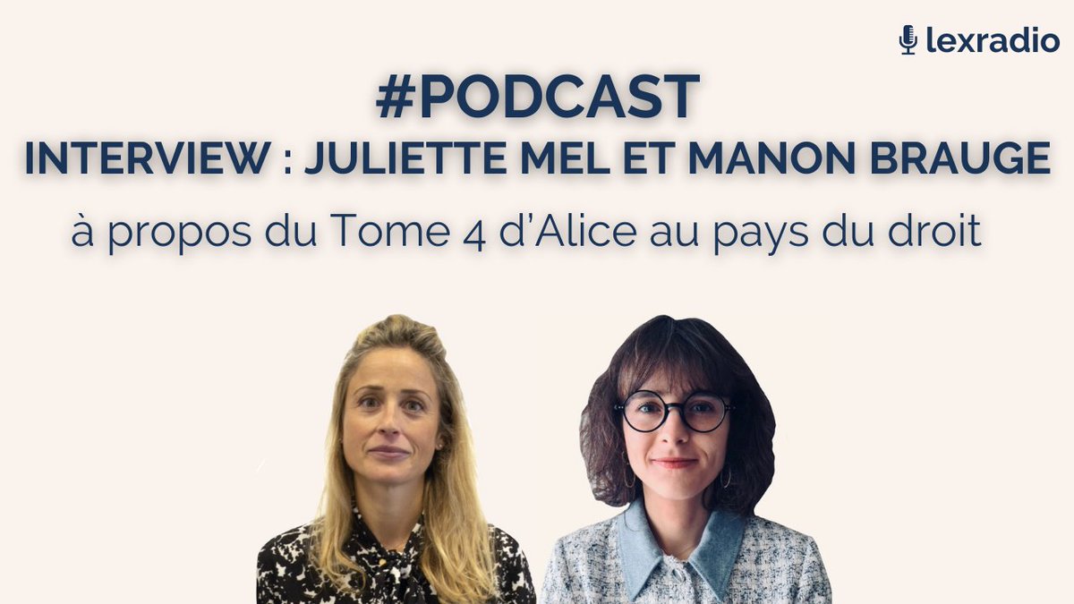 Juliette Mel continue l'écriture des aventures d'Alice au Pays du droit pour un 4ème volet #MeToo. A ses côtés, à l'écriture, Manon Brauge, avocate au sein du même cabinet M2J Avocats que notre célèbre chroniqueuse.
➡️ lexradio.fr/broadcast/4987…