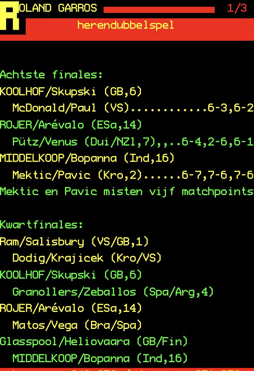 Knap hoe Nederland een topland is geworden in een discipline die nog weleens wordt onderschat. 

Goed kunnen dubbelen is niet voor iedereen weggelegd, vooral in een megasport die het tennis is.