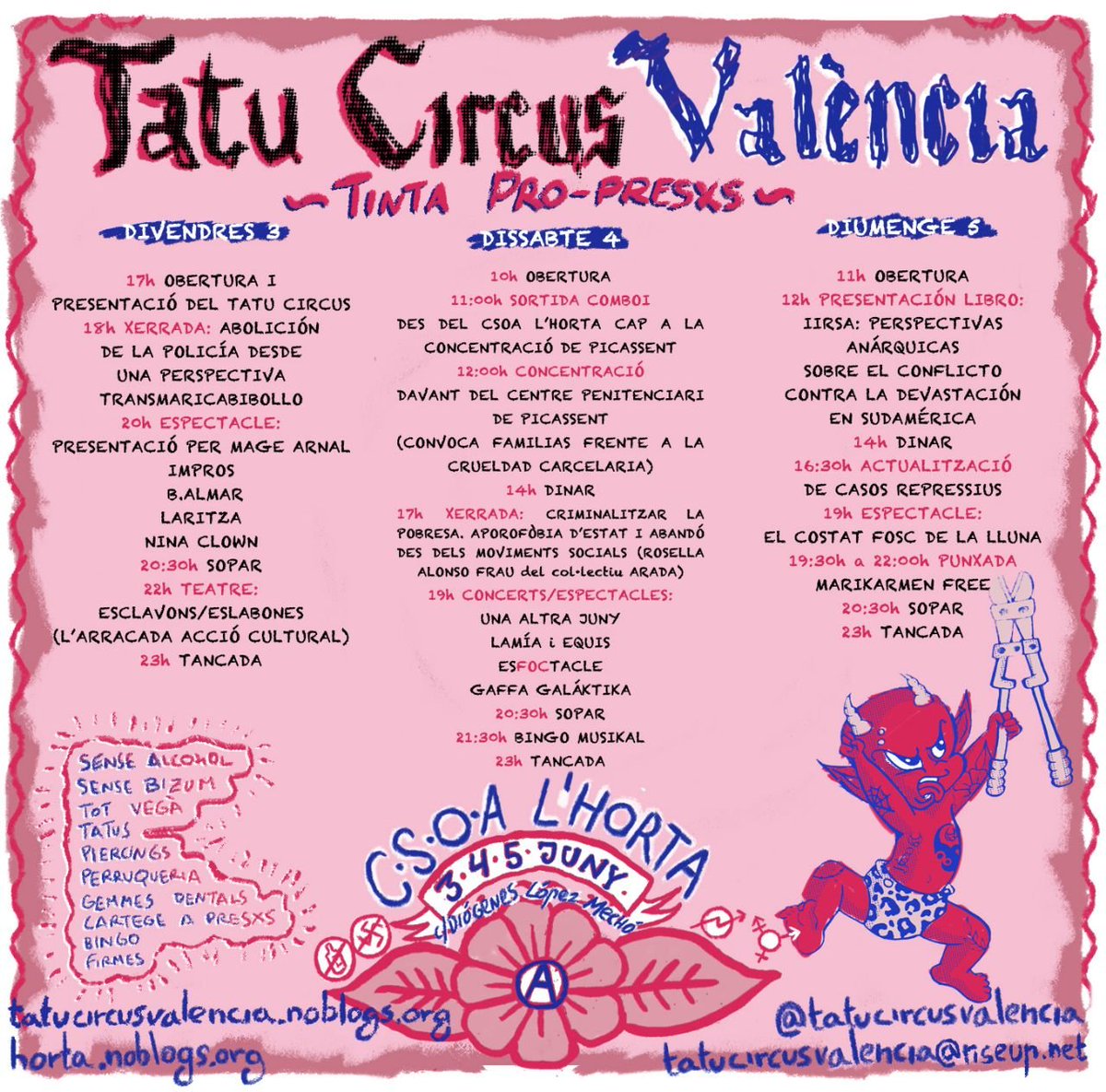 Tatu Circus #Valencia
3, 4 y 5 de junio en @CSOA_Horta

+info: tokata.info/42877-2/