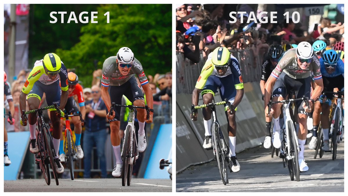 LottoIntermarch's tweet photo. Iconic duel 🤝

#Giro https://t.co/4w8pQIahdS
