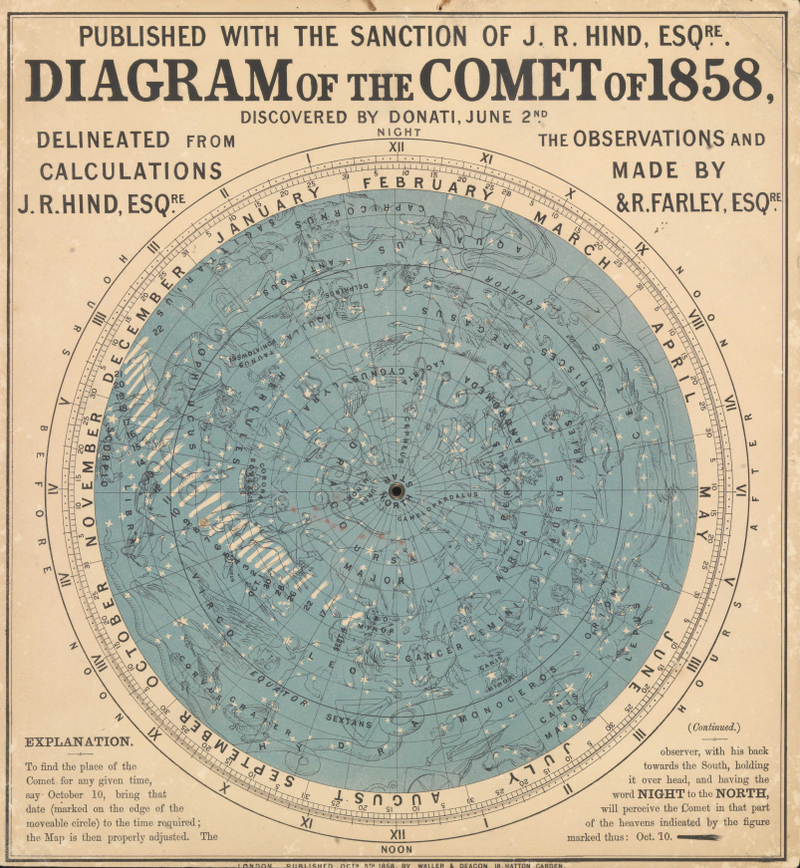 gingaza's tweet photo. ドナーティ彗星1858年6月2日に Giovanni Battista Donati フィレンツェ、フィレンツェ天文台スタッフが発見。
名前の発音は ドナーティ。『寄付』の意味で古代インド語からの、旦那さん、檀家さんと親類の言葉。
明石市立天文科学館のプラネタリウムに投影機がついていて軌道形状変化を投影できる。 https://t.co/fiD6FbsSzS