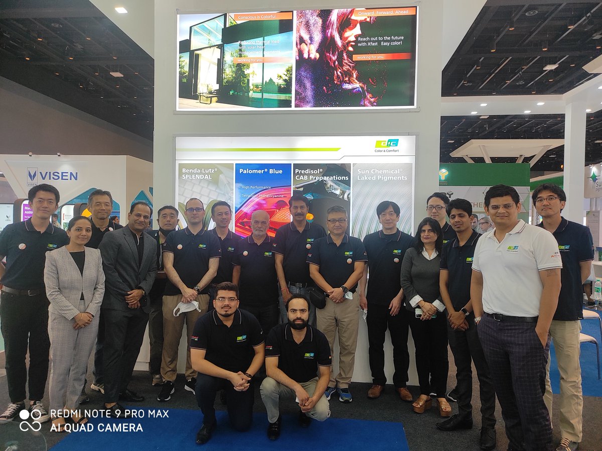 BTCSocial's tweet photo. ⭕Bansal Trading Company team at @DICCorporation  and Ideal Chemiplast Pvt. Limited stall during @PaintIndiaExpo 2022. A fabulous event with overwhelming response and footfall. ✨🎉 
#idealchemiplast #dicindia #DIC #btc #chemicaldistribution #chemicalindustry #resin #paint https://t.co/m8Z8XzpsT8