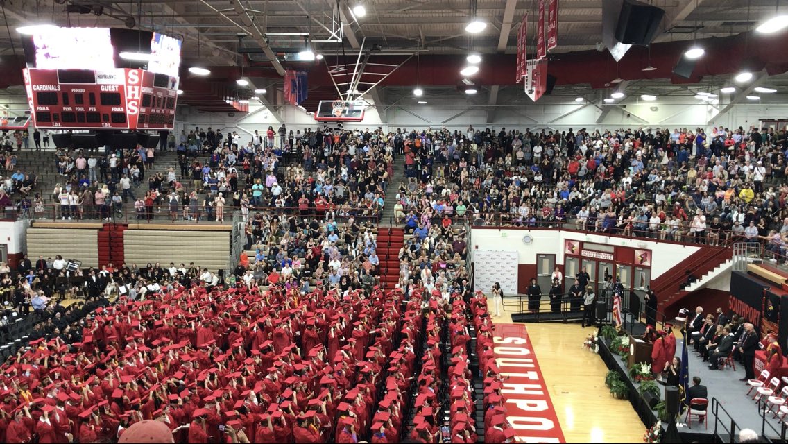 GaisserFamily's tweet photo. Congratulations, #Classof2022! After two tough pandemic years, it was amazing to see graduation ceremonies open to everyone once again. Nicely done, @SHS_Cardinals and @PMHS_Principal! I really enjoyed attending to celebrate with my students, including these special ladies. ☺️🎓 https://t.co/1GmGoPggQ7