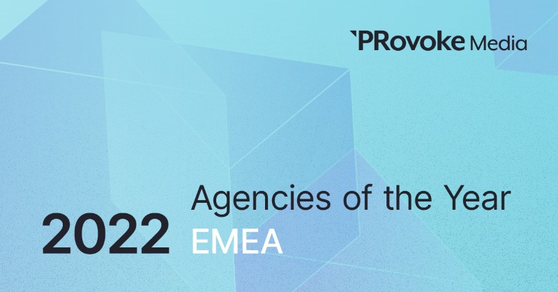 EdelmanUK's tweet photo. We are very proud to have been awarded 2022 EMEA Consultancy of the Year at this year's @Provoke_News SABRE awards!