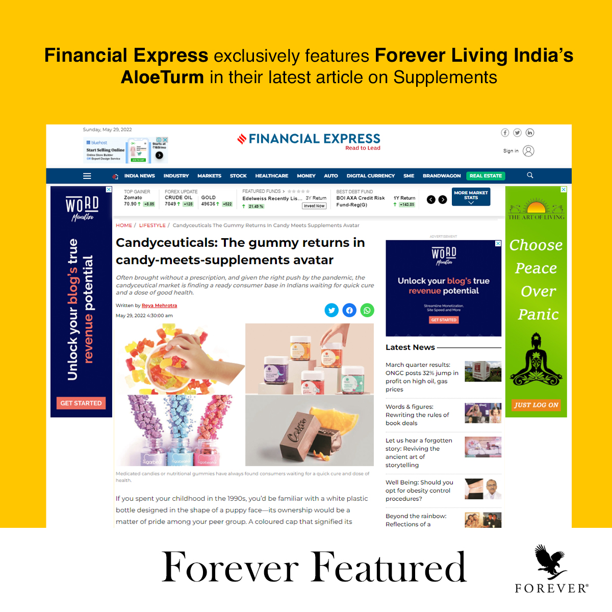 flpindia's tweet photo. Financial Express exclusively features Forever Living India’s
AloeTurm in their latest article on Supplements !
Read More: https://t.co/dU7rZ850mN
#foreverfeatured #flpindia #aloeturm https://t.co/h5tHyjSEoE