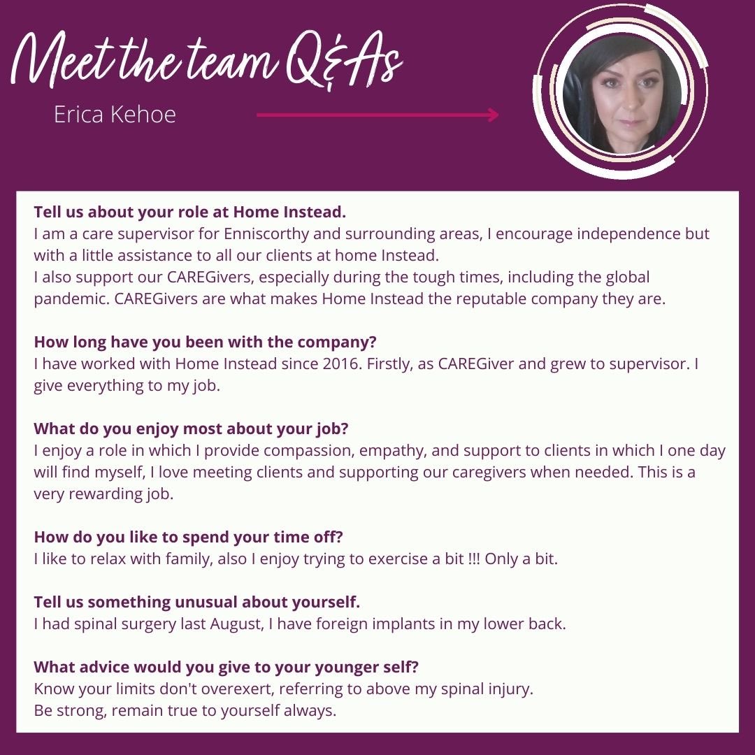 HomeWexford's tweet photo. Meet the office team.

Here is what Erica Kehoe had to say.

Thank you for everything you do for us Erica.

#homeinstead #wexford #meettheteam https://t.co/qnjYEZxhoA