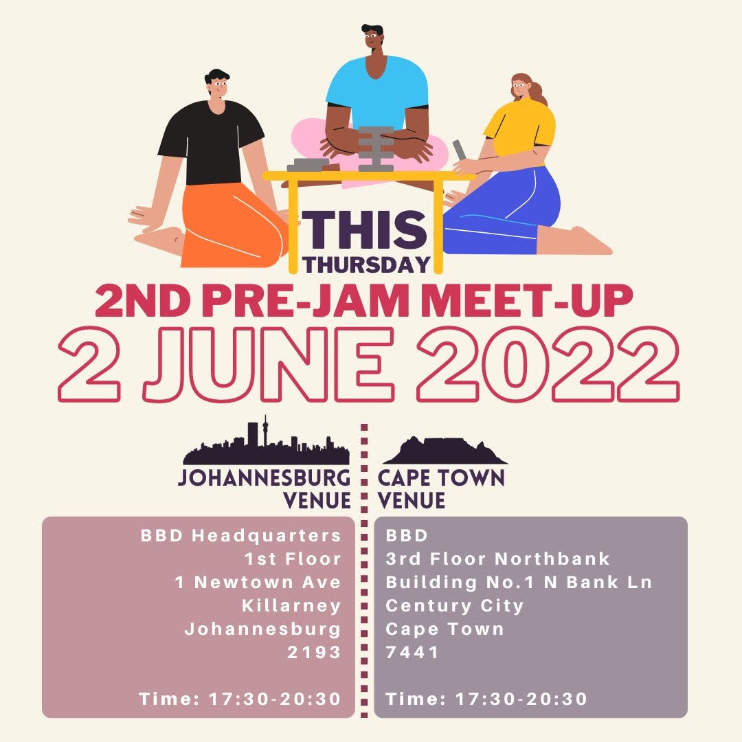Ready for part two? The second Pre-Jam meet up happening this Thursday. 2nd of June. Check your venue out below👇