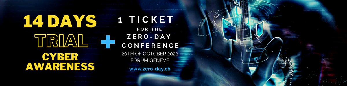 Discover how intuitively the #securityawareness platform works! Book Your Free Trial today and get a ticket to the the <a href="/ZeroDayConf/">Zero-Day</a> (20th of October 2022 Geneva)! Valid until: 15.07.2022
psynd.ch/cyberawareness
#cybersecurity #cybersecurityawareness #securityawarenesstraining