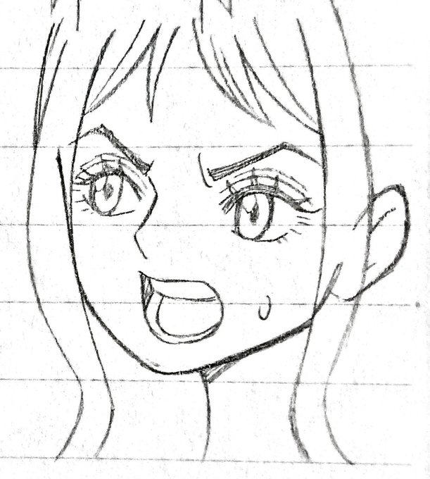 ヤマトの顔だけ落書き。模写もした。かわいい。 