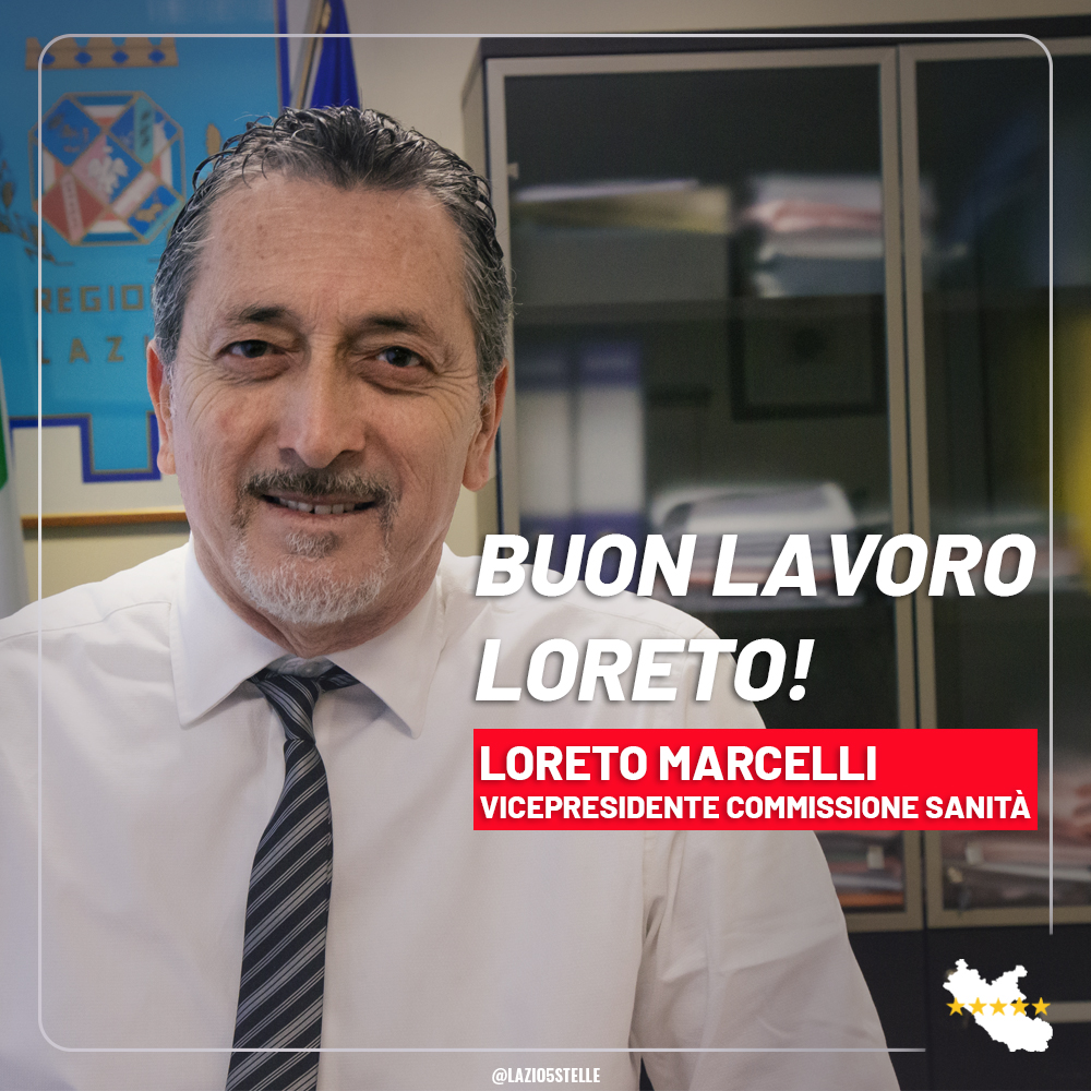 M5SLazio's tweet photo. ⭐⭐⭐⭐⭐ Le nostre migliori congratulazioni a @LoretoMarcelli1, nostro capogruppo #M5SLazio appena eletto Vicepresidente della Commissione #Sanità: scopri di più qui⤵️
https://t.co/JliJ8MshhB https://t.co/7tMZQBbNka