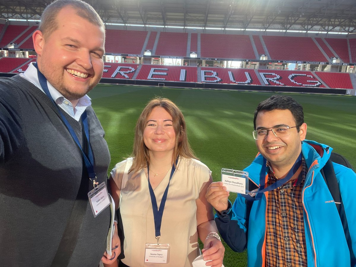 SalibaLab's tweet photo. ☀️Tune to #TandemPV22 to learn more about #Perovskite for Tandem Solar Cells chaired by Prof. Michael Saliba @miliba01 &amp; Prof. Ulrich Paetzold @PeroTaskforce 🎯
🧑‍🔬Talk to our👩‍🔬:@stephanie_essig ,Tobias,Seyma @adanasun, Aditya for ongoing tandem work in @SalibaLab  @Uni_Stuttgart https://t.co/DZLBFqaKR8