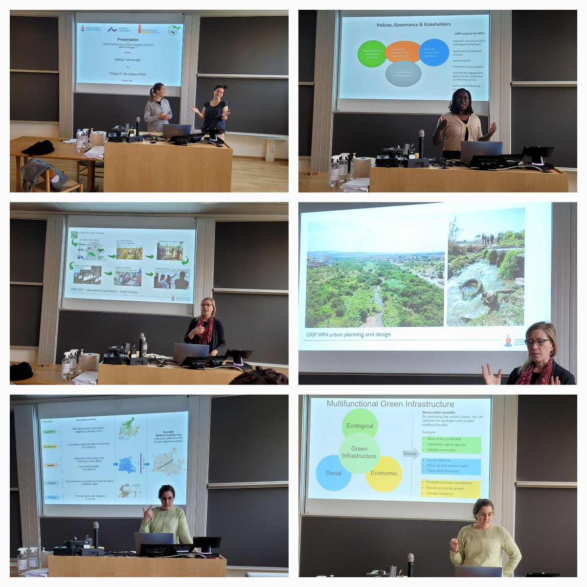 Exciting to hear updates from the South African partners of the Integrative Green Infrastructure Planning (GRIP) project currently visiting @AarhusUni & the local PIs Maya Pasgaard, @KristineEngeman, @JCSvenning. #greeninfrastructure #urbangreen #sustainablecity #ecologicaldesign