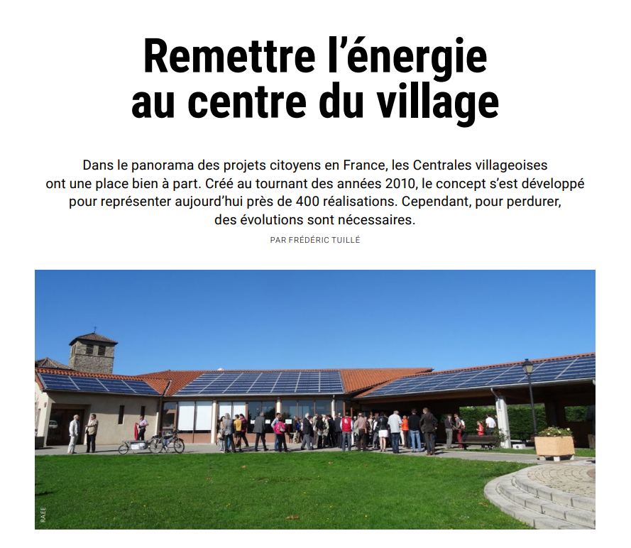 L'organisme <a href="/Observ_ER/">Observ'ER</a> parle des Centrales Villageoises !
Un article leur est dédié en page 24, faisant la promotion de l'#énergiecitoyenne et du modèle des Centrales.🌞
𝐏𝐨𝐮𝐫 𝐥𝐢𝐫𝐞 𝐥'𝐚𝐫𝐭𝐢𝐜𝐥𝐞 : actu-environnement.com/media/pdf/news…