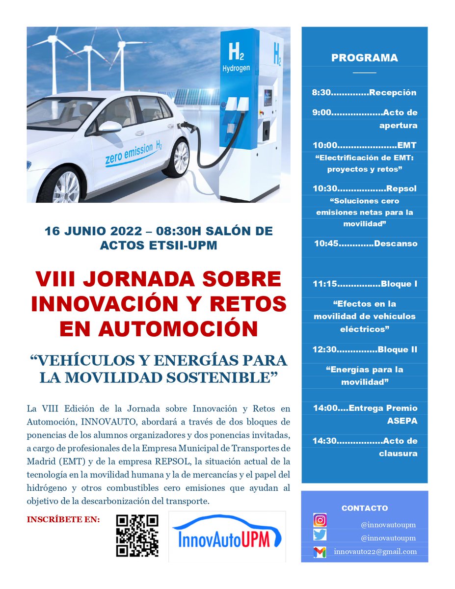 AutoUpm's tweet photo. La mañana del 16 de Junio se celebrará INNOVAUTO VIII, ¡no te lo pierdas!

Inscríbete en: https://t.co/Lm4DOnxwGw https://t.co/VbyhAeF8Ee