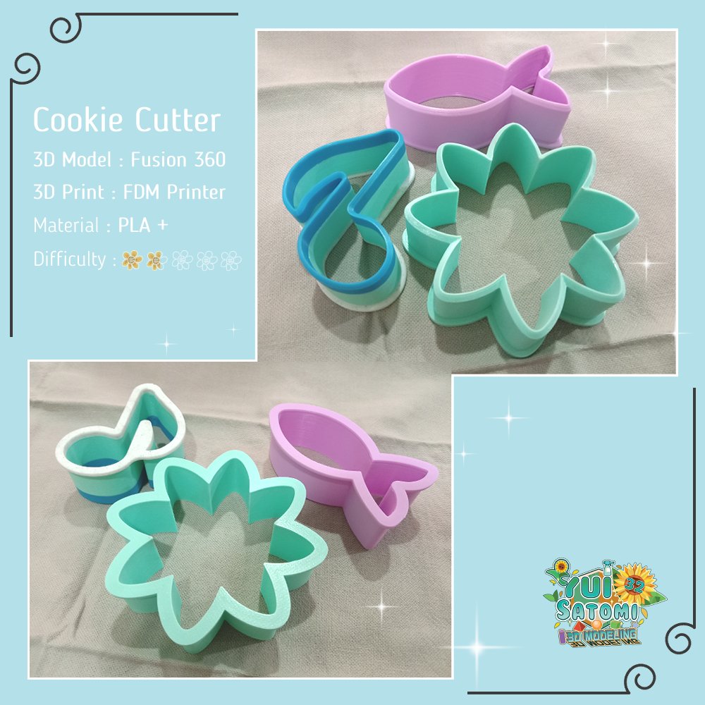 Yui53591329's tweet photo. The 3D Print is up!
It's looking awesome! woooot!
Details of 3D print in pic
#3dprint #cookiecutter #customcookiecutter #3dmodelling #fusion360 https://t.co/MGFruw3b1u