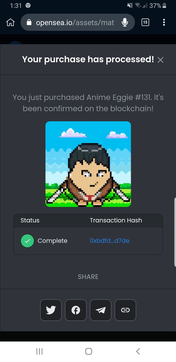 Olegi231's tweet photo. Just bought this nft today. Drop your might buy another. #AnimeNFTs #NFTCommmunity #nftcollectors https://t.co/3UWi0g8V6f