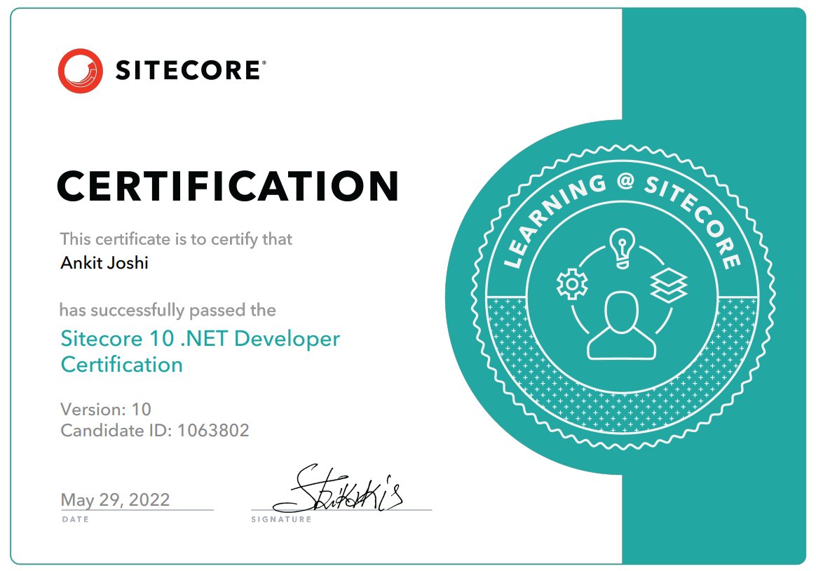 This was long due, finally <a href="/Sitecore/">Sitecore</a> 10 certified!!
#sitecorecommunity #sitecoremvp #learning #sitecore10  thanks <a href="/valtech/">valtech_</a>
