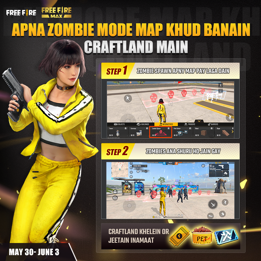 Event] !! LAST DAY !!💥 Craftland - Garena Free Fire