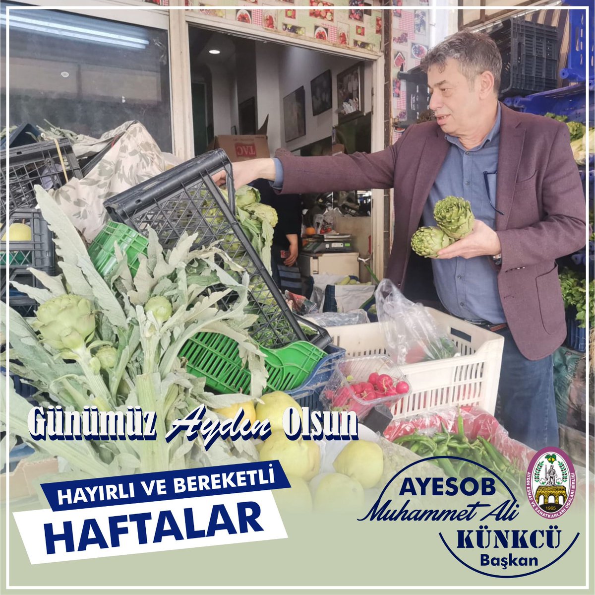 Günümüz AYDIN olsun.
Hayırlı ve bereketli haftalar.