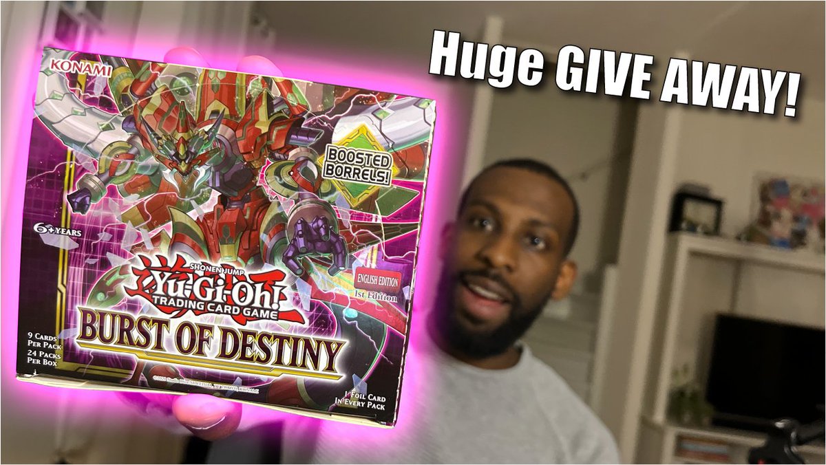 AverageJoeJane1's tweet photo. Last chance to get in on the Burst of Destiny Huge GIVE AWAY! 👇
https://t.co/z2DUqBTd1p

#MasterDuel #YuGiOhMasterDuel #yugioh #yugiohtcg #gaming #yugiohdeck #YugiohTCG #DUEL #Giveaway #Giveaways https://t.co/dVgvOTM411