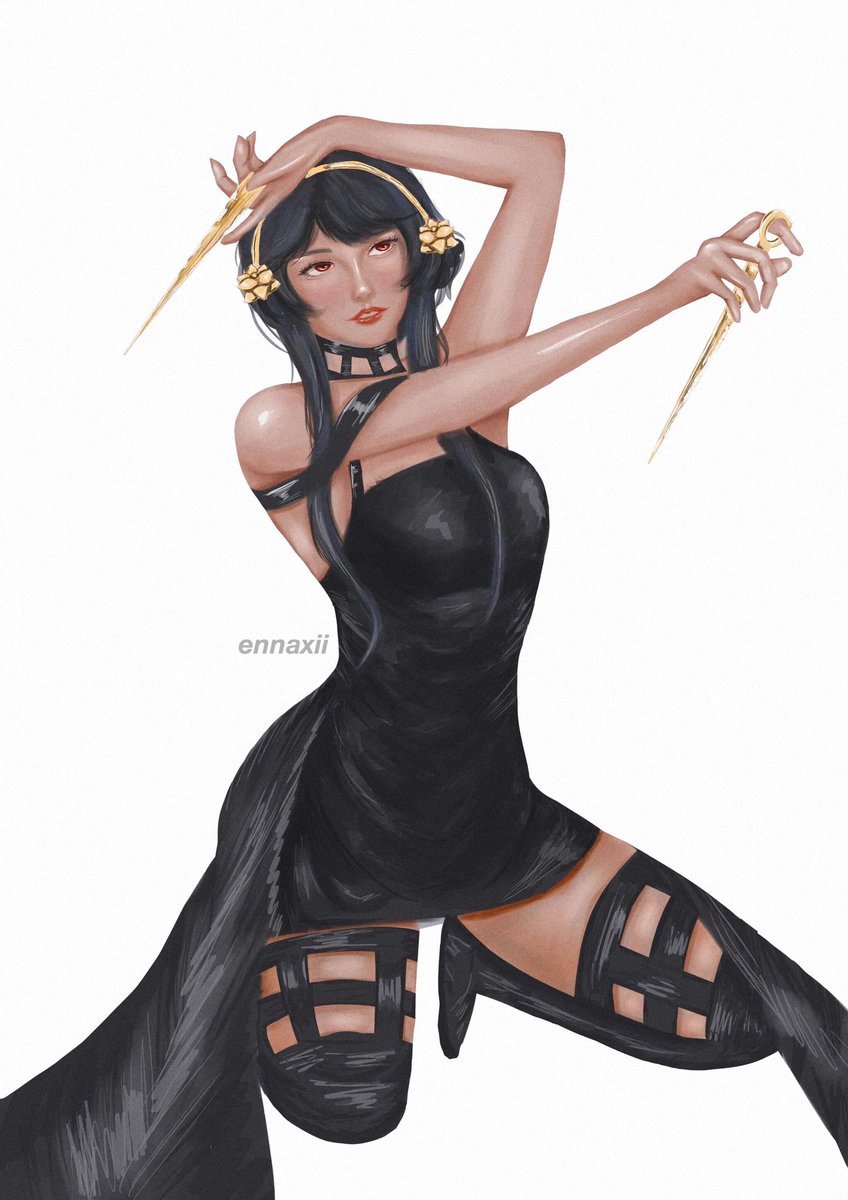 ennaxii's tweet photo. HII MOOTS! I FINISHED YOR OWO yeah i kinda gave up on the accessories 😩 i’ll try to finish the background and lighting next❤️ // #yor #yorforger #spyxfamilly #art #artmoots https://t.co/ApdIuqcgEe