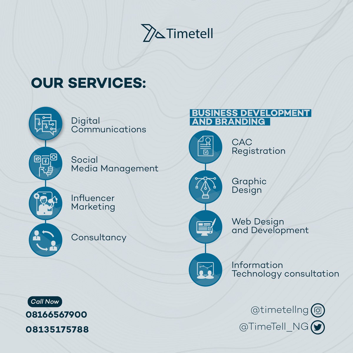 TimeTell_NG's tweet photo. It's Monday!!
Relax and let us do all the work.
At #TimeTellNetworks, we strive to be a value. https://t.co/q50lzOoX3e