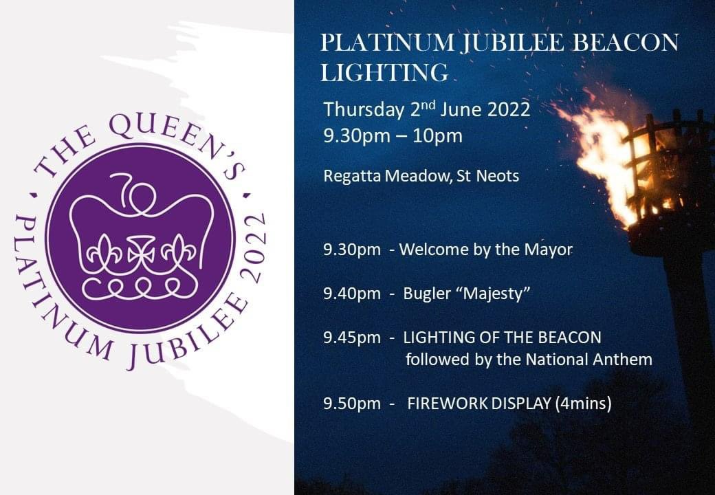 Beacon lighting this Thursday 2 June 2022. #stneots