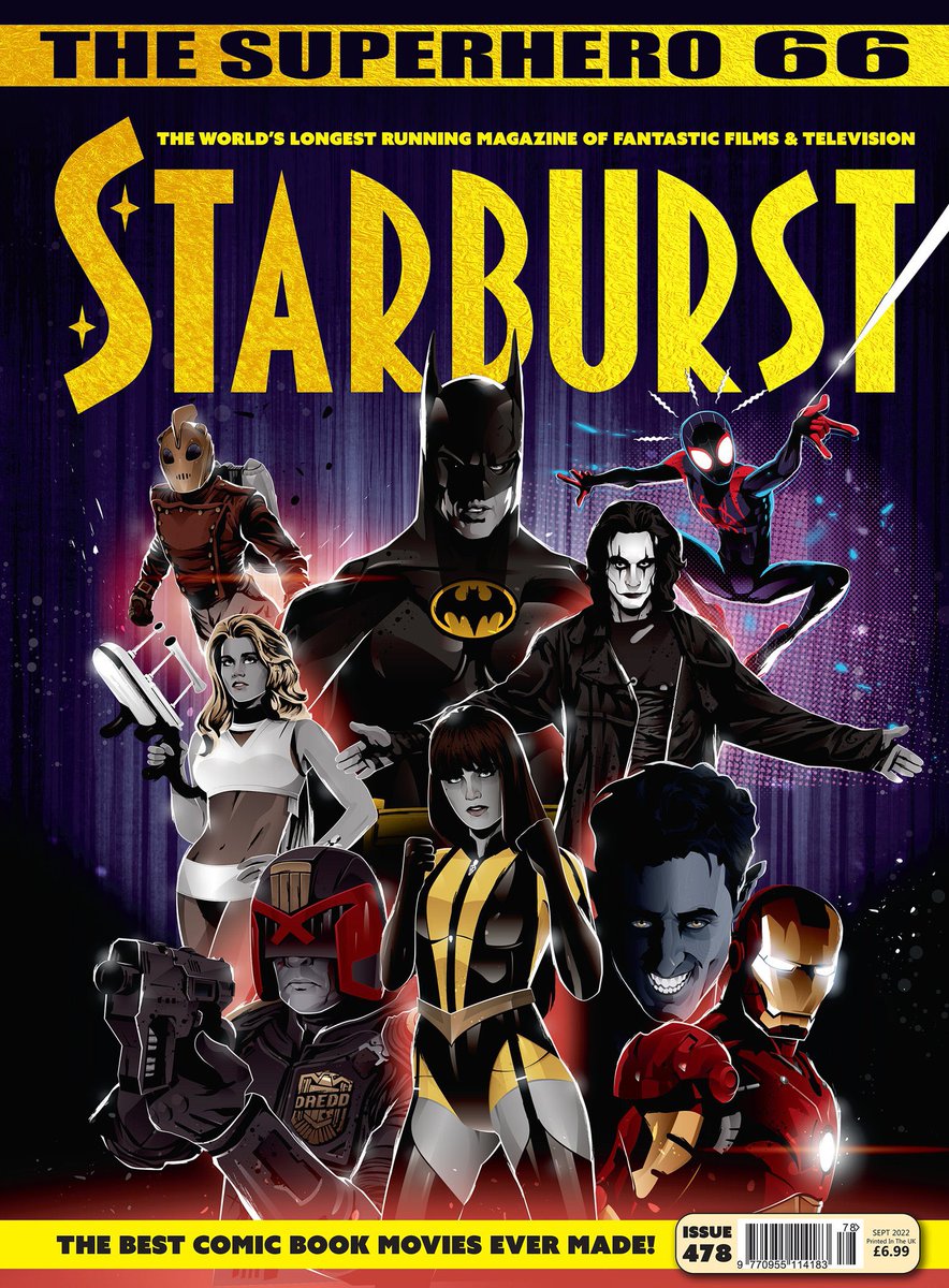 STARBURST_MAG's tweet photo. In UK shops later this week, #StarburstMagazine 478 celebrates the Golden Age of Superheroes on the Silver Screen!

If want yours delivered, it’s free UK P&amp;P til Friday via our store: https://t.co/gFnCLsCKbv

Or… maybe if you RT this you’ll #win one randomly? (10 to give away!) https://t.co/oWU8HN5TlM
