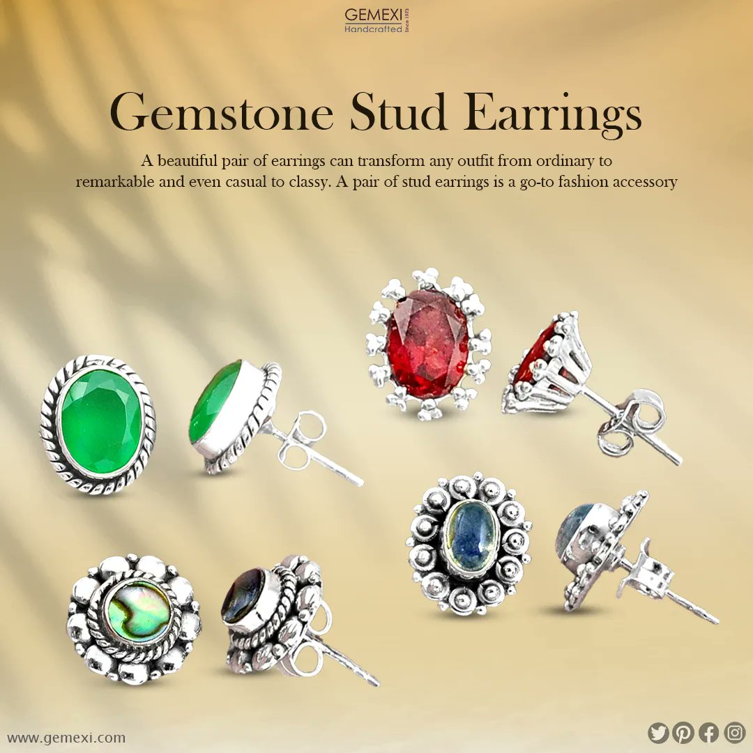 A pop of colors to brighten your day. 🌈 We've added these new stud earrings to our website.
buff.ly/39V2WLQ

#studearrings #gemstonestuds #earrings #smallearrings #sterlingsilver #studearring #gemstonestudearrings #peridot #garnet #granat #labradorite #labradorit