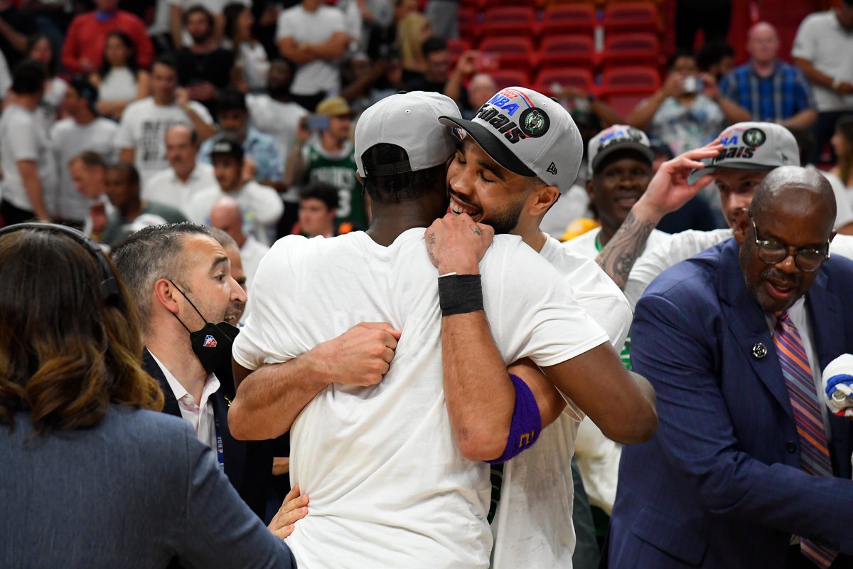 NBA's tweet photo. "Instead of separating, we became closer."
-@jaytatum0 https://t.co/bO7qIwnoiN