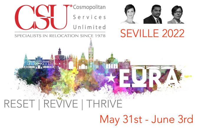 CSU_Relocation's tweet photo. ⭐𝗘𝗨𝗥𝗔 𝟮𝟬𝟮𝟮 𝗖𝗢𝗡𝗙𝗘𝗥𝗘𝗡𝗖𝗘
Meet Soumeya Messadi, Frédérique Harbison and Ludovic Lemoine from the 31 of May to the 03 of June at the #EuRA Global #Mobility conference in Seville, Spain. 
#Relocation &amp; #Immigration expertise, we'll be delighted to share ideas! https://t.co/FqFkSLzYqt