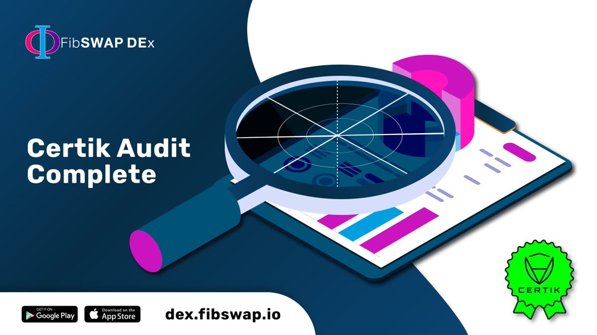 FibSwap's tweet photo. The Certik audit is now complete ✅

This will give investors even more peace of mind and help us expand our partnerships 💪

Check here 👉 https://t.co/cIo3UhWA2r https://t.co/K8Qpi9DrT3