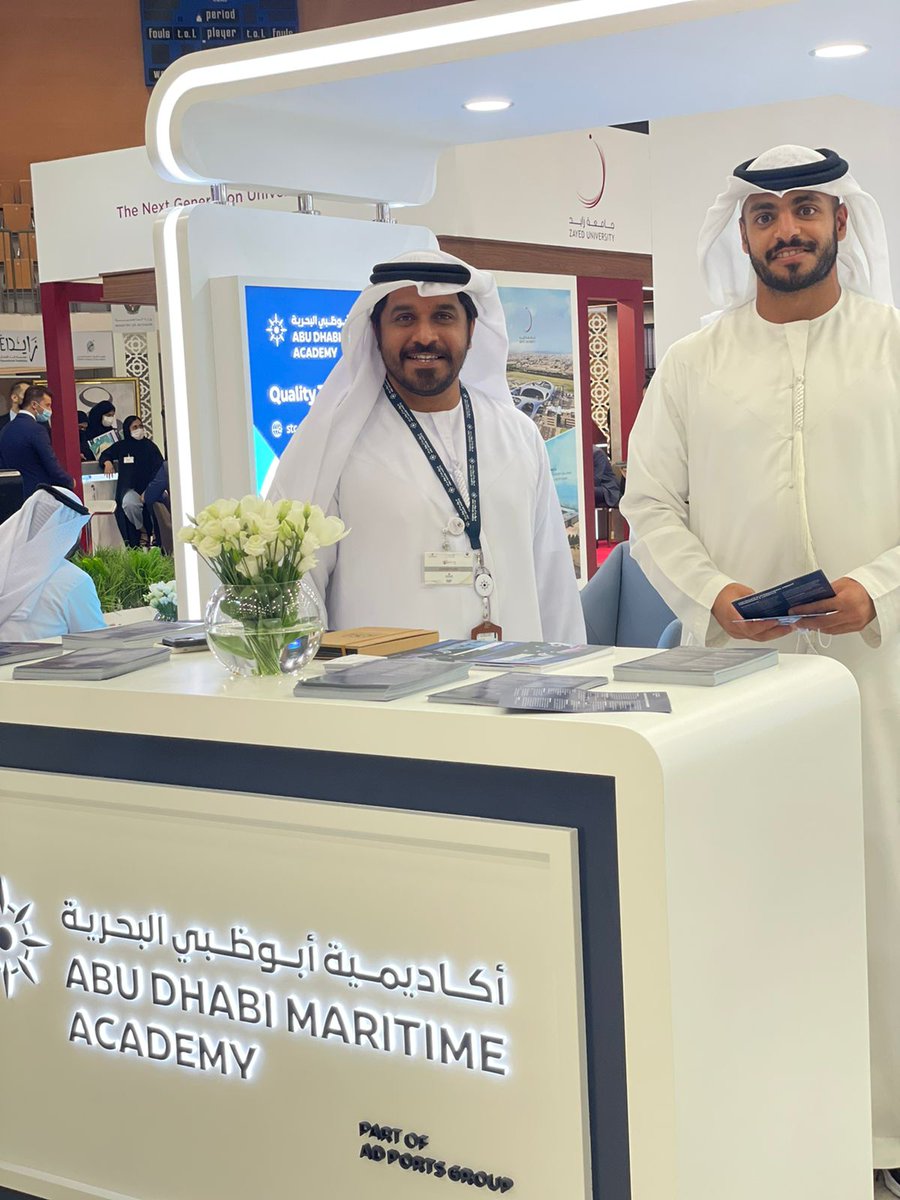 ZakherMarine's tweet photo. A pleasure to meet #futurecaptains from Abu Dhabi Maritime Academy last week at the Education Interface Exhibition.
Zakher Marine is looking forward to strengthening our strategic partnership #abudhabi #adports https://t.co/rQaTVy12xo