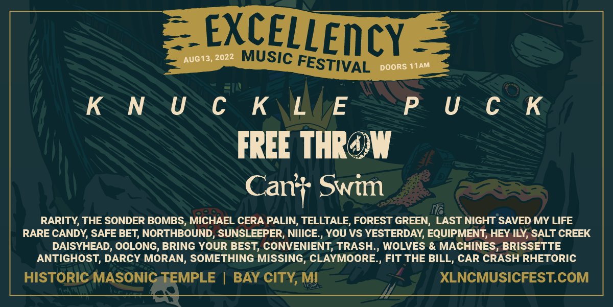 xlncpresents's tweet image. 30 BANDS. 3 STAGES. 1 DAY.

Introducing 10 more bands to your Excellency 2022 Lineup!

👑 RETWEET for a chance to win a ticket to this year's festival!

👑 FOLLOW for updates! Winner announced Tuesday at noon EST.

Tickets on sale NOW at: xlncmusicfest.com