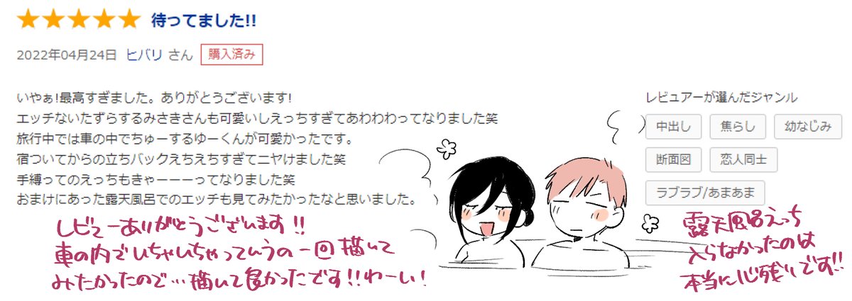 レビューありがとうございます!! 