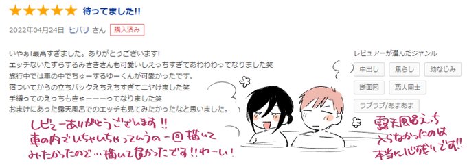 レビューありがとうございます!! 