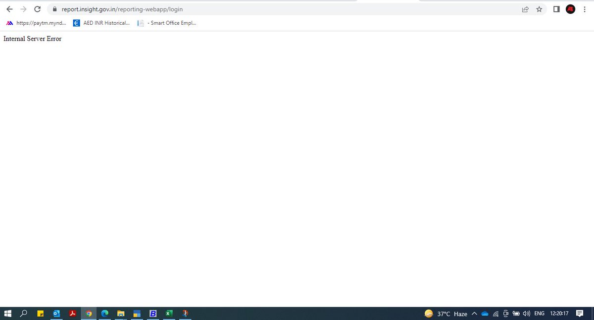 ankitbaid91's tweet photo. @IncomeTaxIndia 
Reporting Portal not working. https://t.co/kROPk5qWnY