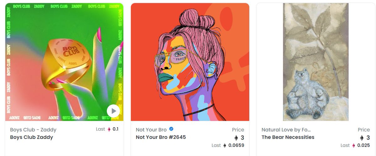 AravaGerzonRaz's tweet photo. Proud #nft collector of cool feminist art and artists!
I got me @BoysClubCrypto and @NotYourBroNFT and bought the very first NFT of a friend who is a talented artist. Here's to more women profiting on their art and mission on #web3 🍷 https://t.co/70CyR3bovb