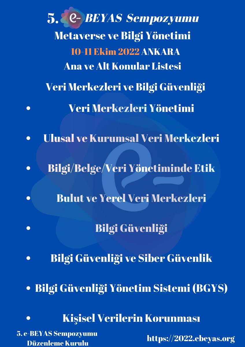 e-BEYAS Sempozyumu (@e_beyas) on Twitter photo 