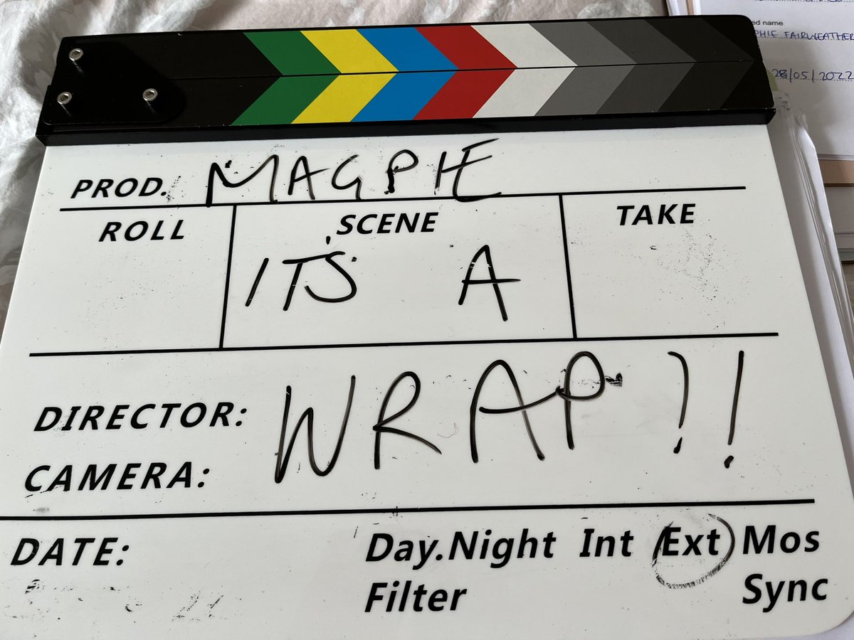 We made something! 🎉 Huge thanks to the wonderful cast and crew and everyone who made this happen. 🙏 Filmed entirely on smartphones, Magpie the short film coming soon. 📱 <a href="/pocketstoriesco/">Pocket Stories</a> <a href="/mediamote/">Jane Mote</a> <a href="/gillhunter1/">GiHunt</a> <a href="/lynnedotscot/">Lynne Campbell</a>