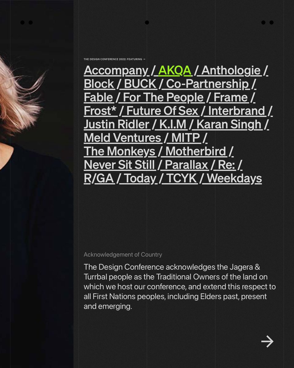 Roshorner's tweet image. I’ll be speaking at TDC next week on the subject of fear, and doing ‘the work of your career’. What a line up 🤩