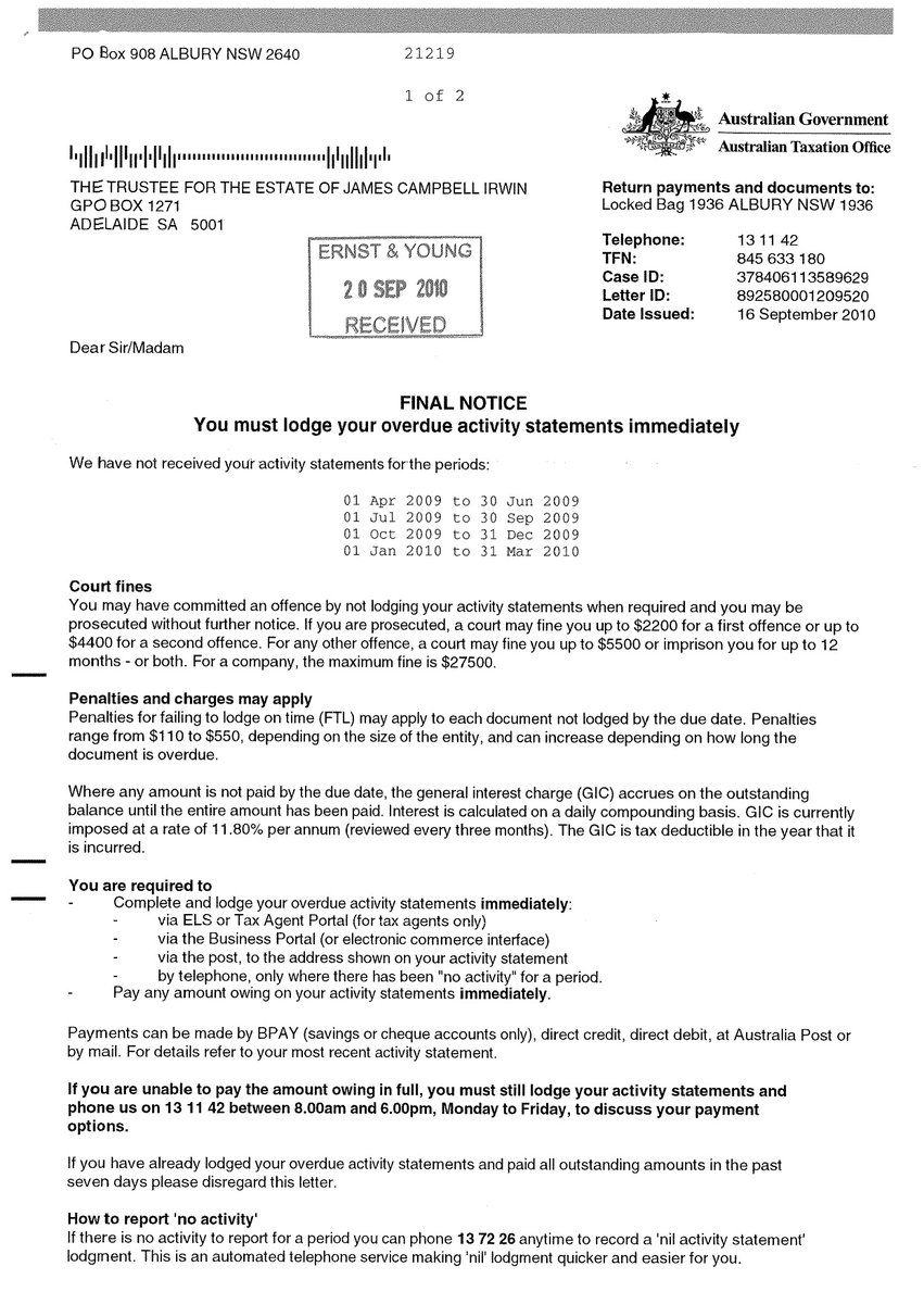 Chattylistener's tweet image. 3/ Ms Bishop was Foreign Minister. 
@cpyne: ThomsonGeer (who devised 'The Solution').
He's also at @EY_Australia who were the accountants for Bonshaw/JCIrwinEstate.
The protection of 'mates' has resulted in a Human Rights scandal.
@PiperAlderman  @gadenslawyers #justiceforCam