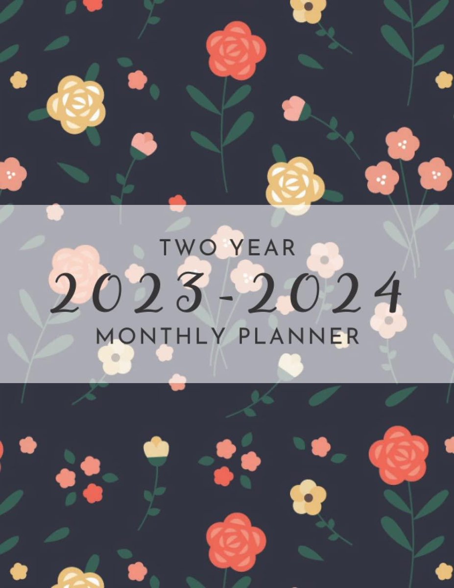 READ BOOKs 2023-2024 Two Year Monthly Planner: 2 Year Monthly Calendar