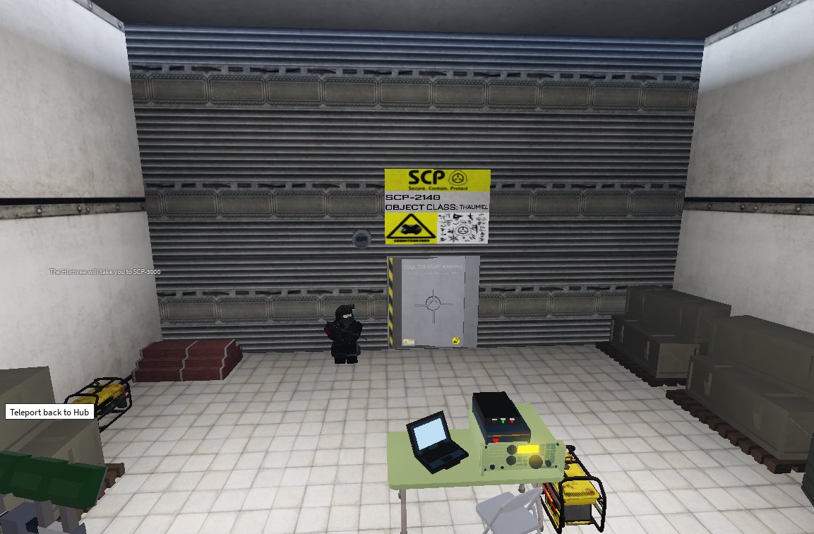 SITE-19: SCP-1128, SCP-3000 - Roblox