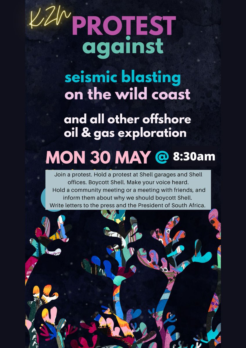 greenpeacedurbs's tweet photo. ⚠️ #OurOceanIsNotForSale ⚠️

Back To Court Today....

Wildcoast/others VS Hell..
#ProtectOurOceans
#NoSeismicBlasting
#OceansNotOil
🔴Protests🔴  Join us at one of the following venues...
#VoetsekShell @Shell
#VoetsekJohnny @eNCA https://t.co/hAoUc8bqd3